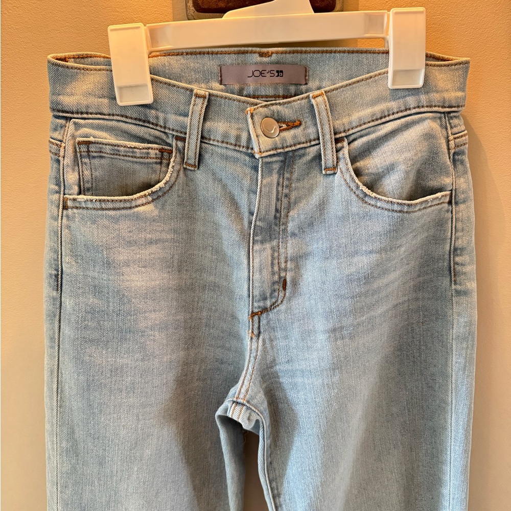 Joe's Mary Kate Light Blue High Waist Crop Bootcut Jeans